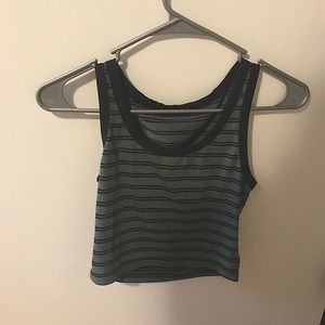 Striped forever 21 crop top